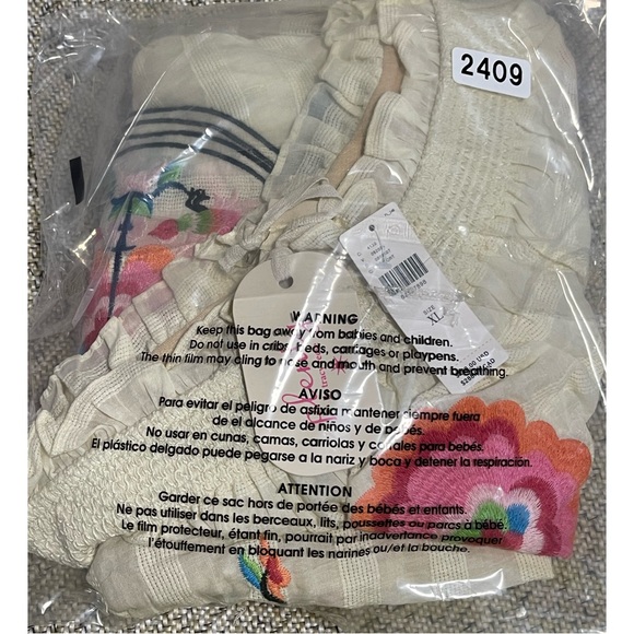 Anthropologie Plenty by Tracy Reese Embroidered One Shoulder Maxi Dress NWT XL - Picture 13 of 16